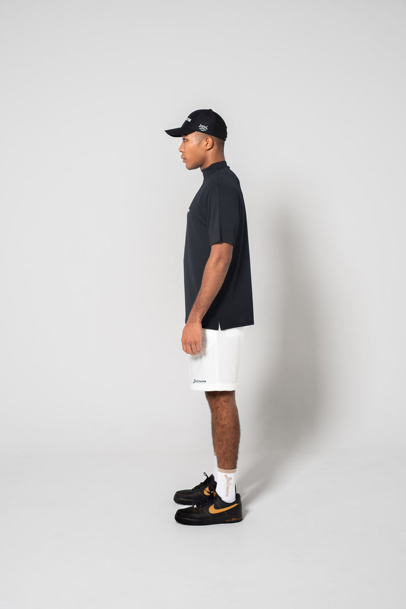AUTHENTIC S/S MOCKNECK - BLACK – BELLMORE