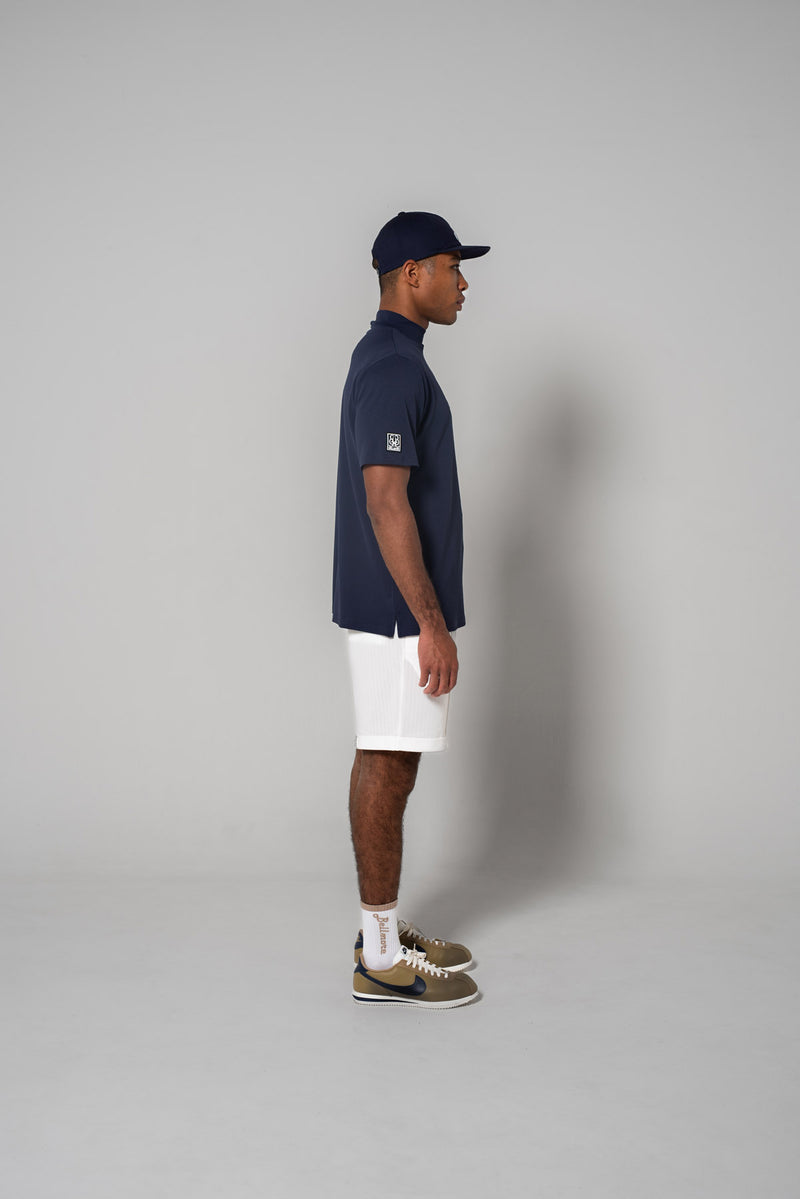 AUTHENTIC S/S MOCKNECK - NAVY – BELLMORE