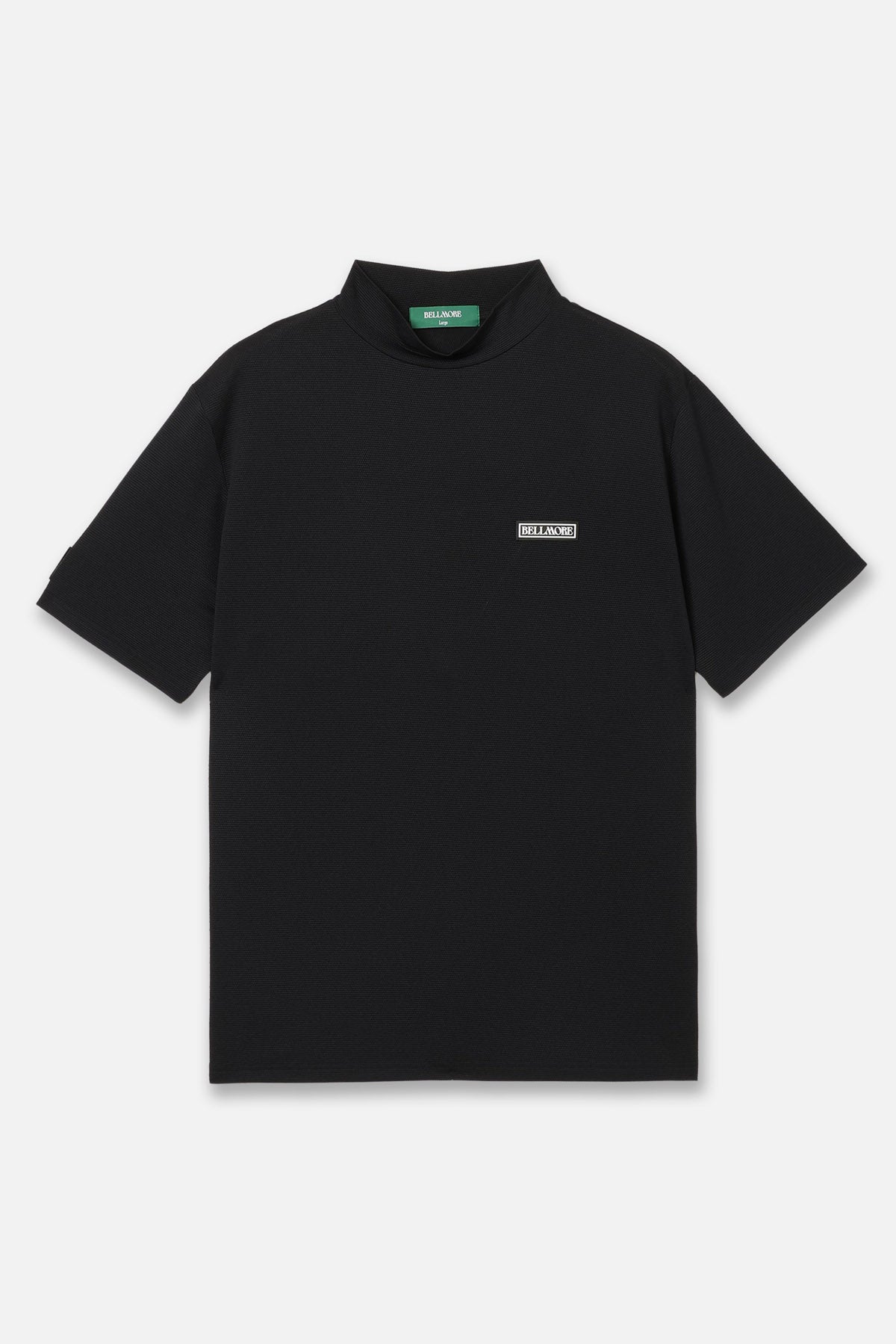 AUTHENTIC S/S MOCKNECK - BLACK – BELLMORE