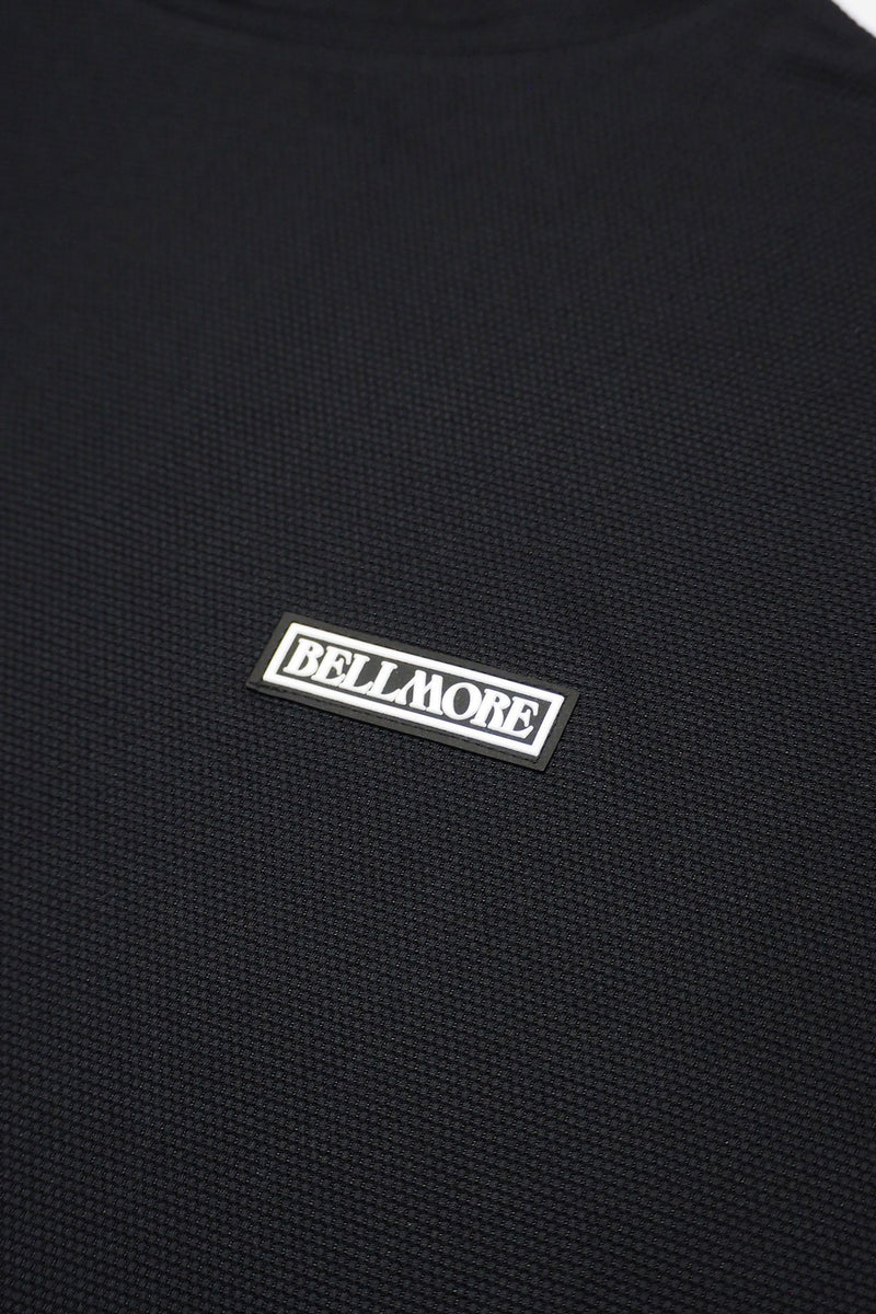 AUTHENTIC S/S MOCKNECK - BLACK – BELLMORE