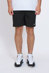 DRY-STRETCH LOGO SHORT PANTS - BLACK