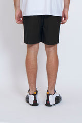 DRY-STRETCH LOGO SHORT PANTS - BLACK