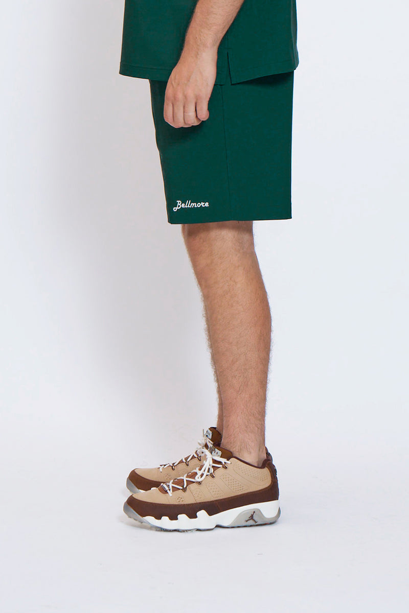 DRY-STRETCH LOGO SHORT PANTS - GREEN