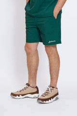 DRY-STRETCH LOGO SHORT PANTS - GREEN