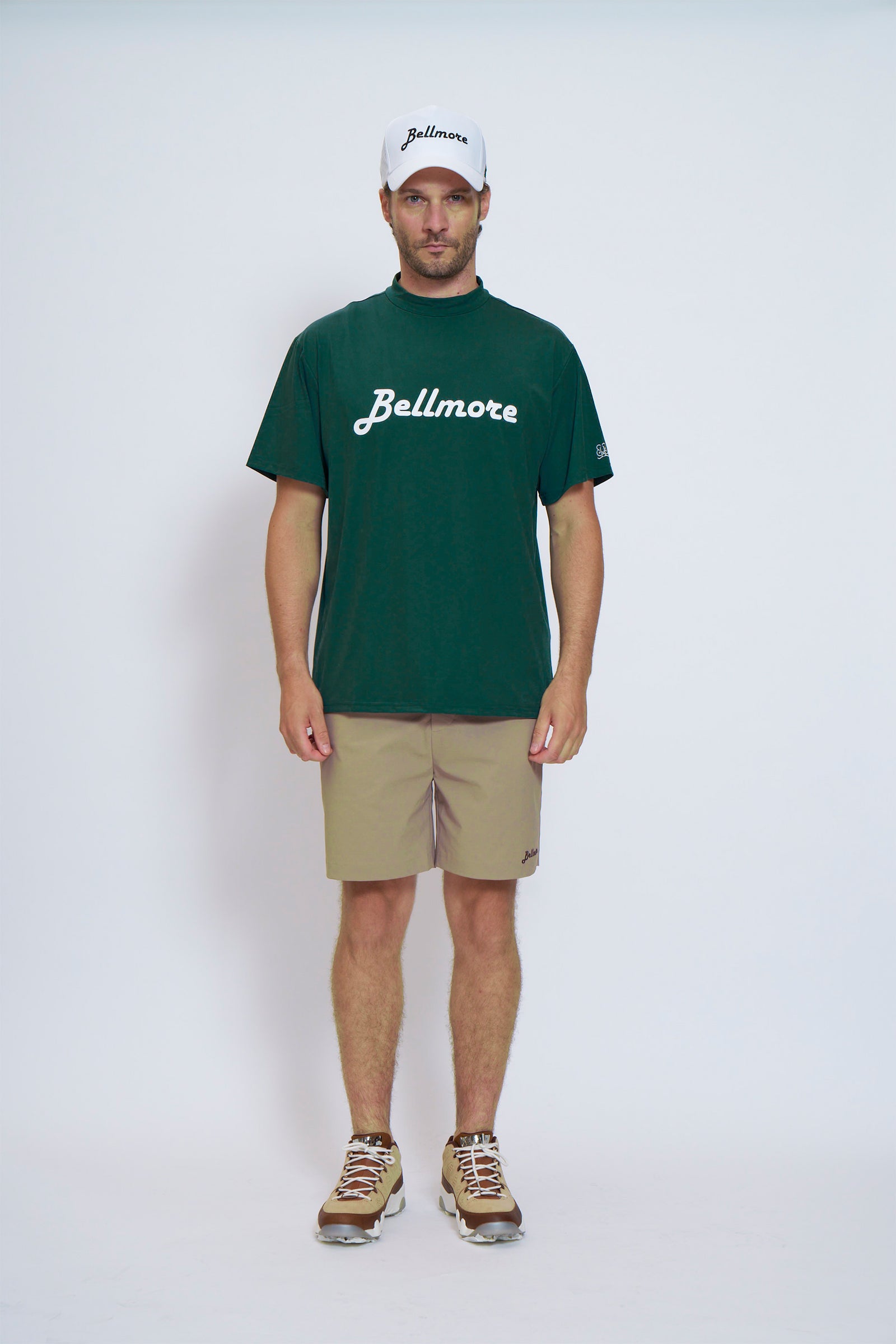 LOGO SS MOCKNECK - GREEN – BELLMORE