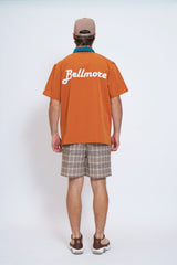 TWO TONE LOGO SS POLO SHIRTS - ORANGE