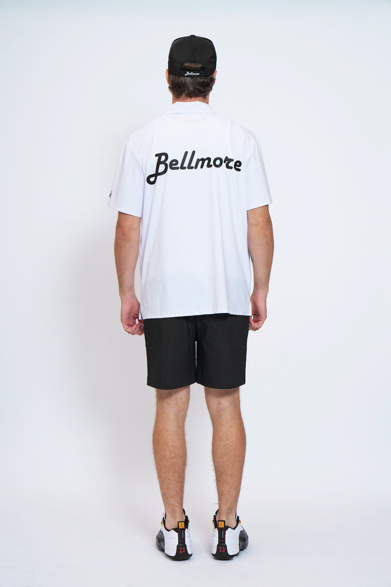 LOGO SS POLO SHIRTS - WHITE – BELLMORE