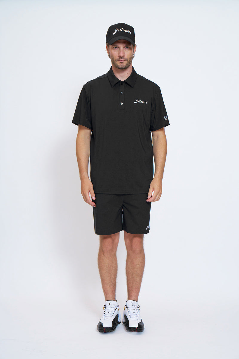 LOGO SS POLO SHIRTS - BLACK