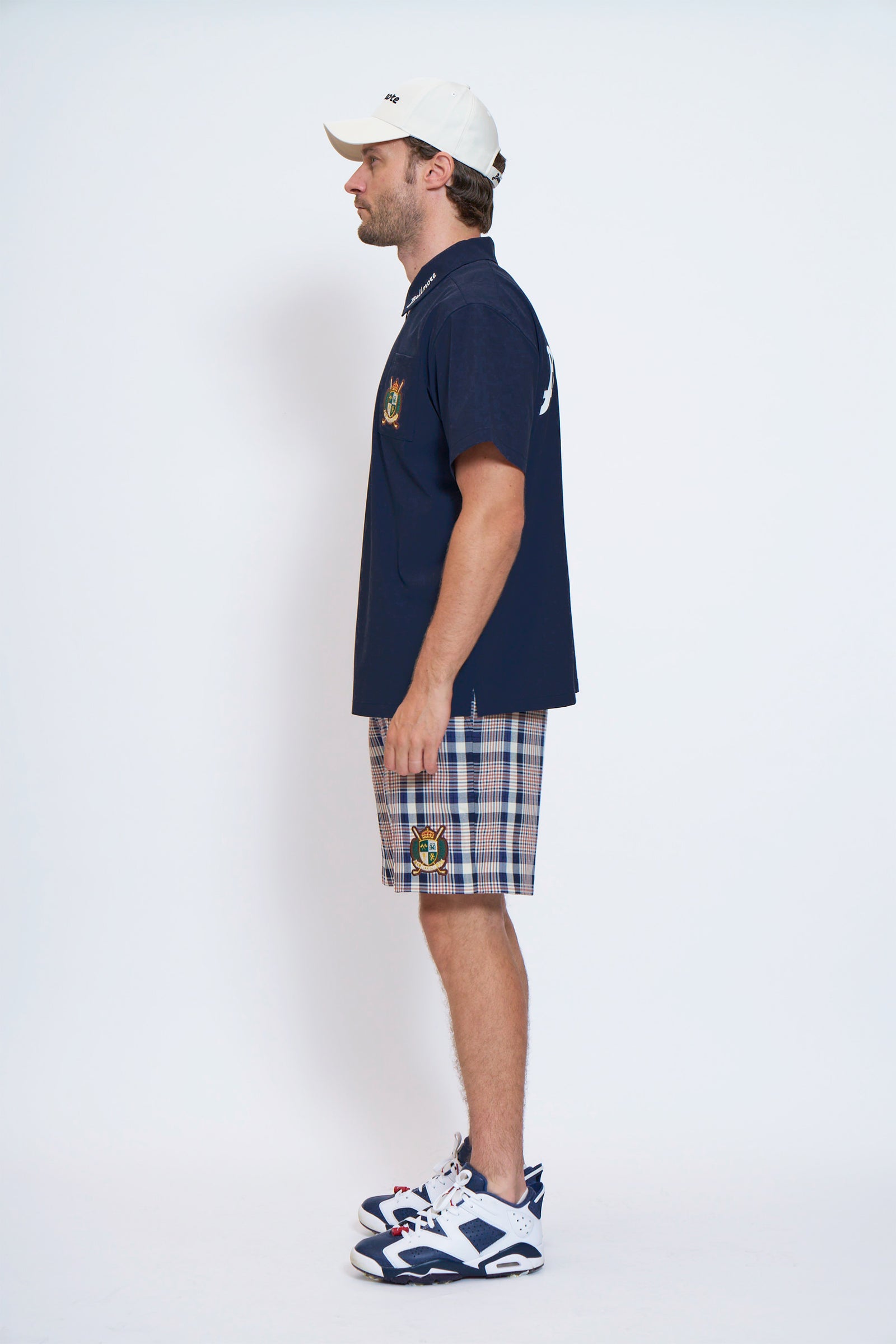 BELLMORE ゴルフ ポロシャツ メンズ ジッパー Mサイズ ベルモア DRY-STRETCH SS ZIP POLO SHIRTS - NAVY – BELLMORE