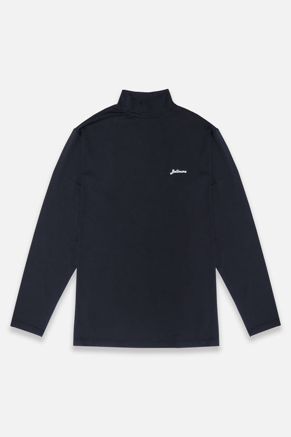 7月14日発売] COOL BREEZE L/S MOCKNECK - BLACK – BELLMORE