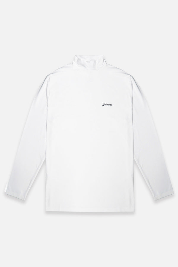 7月14日発売] COOL BREEZE L/S MOCKNECK - WHITE – BELLMORE