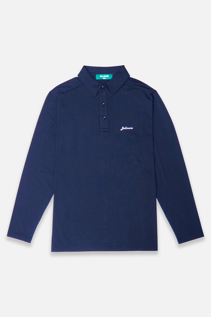 7月14日発売] COOL BREEZE L/S POLO SHIRTS - NAVY – BELLMORE