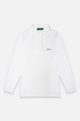 [7月14日発売] COOL BREEZE L/S POLO SHIRTS - WHITE
