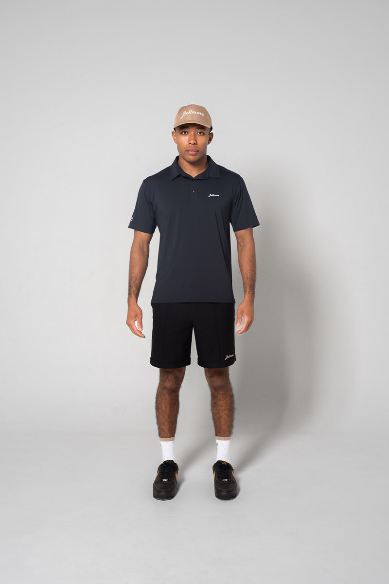 COOL BREEZE S/S POLO SHIRTS - BLACK – BELLMORE