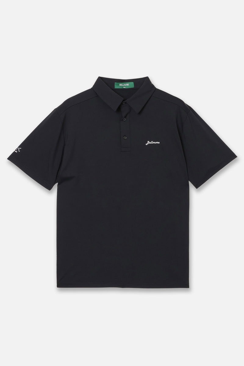 COOL BREEZE S/S POLO SHIRTS - BLACK – BELLMORE