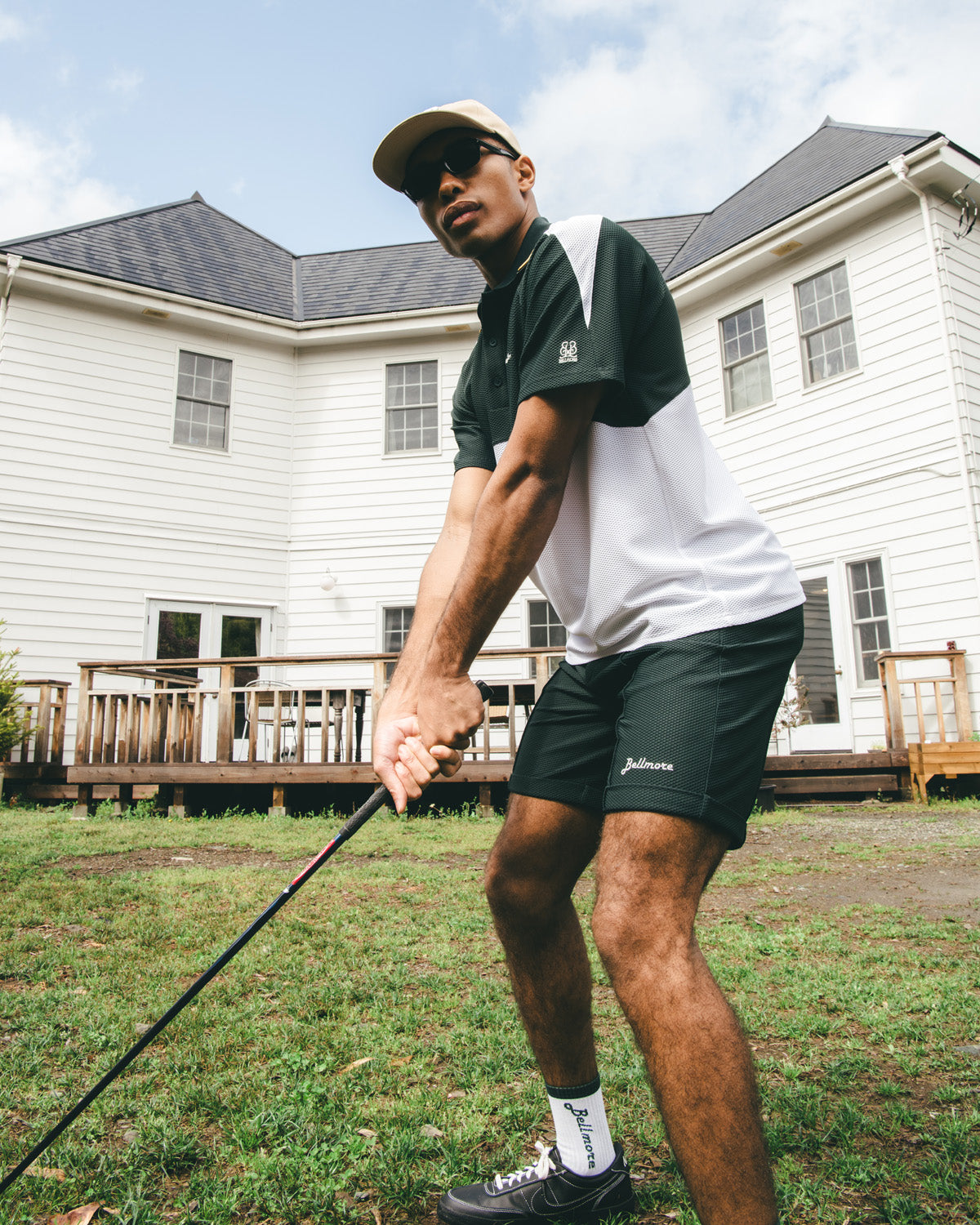 5月22日発売] MESH TUCK SHORTS - GREEN – BELLMORE