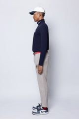 EMBLEM LS TURTLE-NECK - NAVY