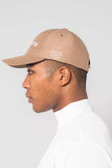 EMBLEM 6 PANEL CAP - BEIGE