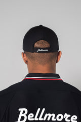 EMBLEM 6 PANEL CAP - BLACK