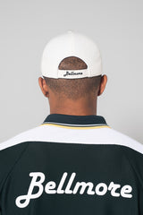EMBLEM 6 PANEL CAP - WHITE