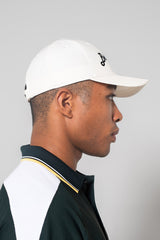 EMBLEM 6 PANEL CAP - WHITE