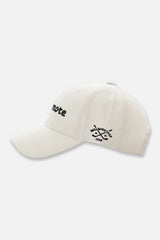 EMBLEM 6 PANEL CAP - WHITE