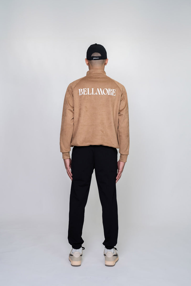 EMBLEM BUTTON L/S MOCKNECK - BROWN