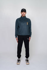 EMBLEM BUTTON L/S MOCKNECK - GREEN