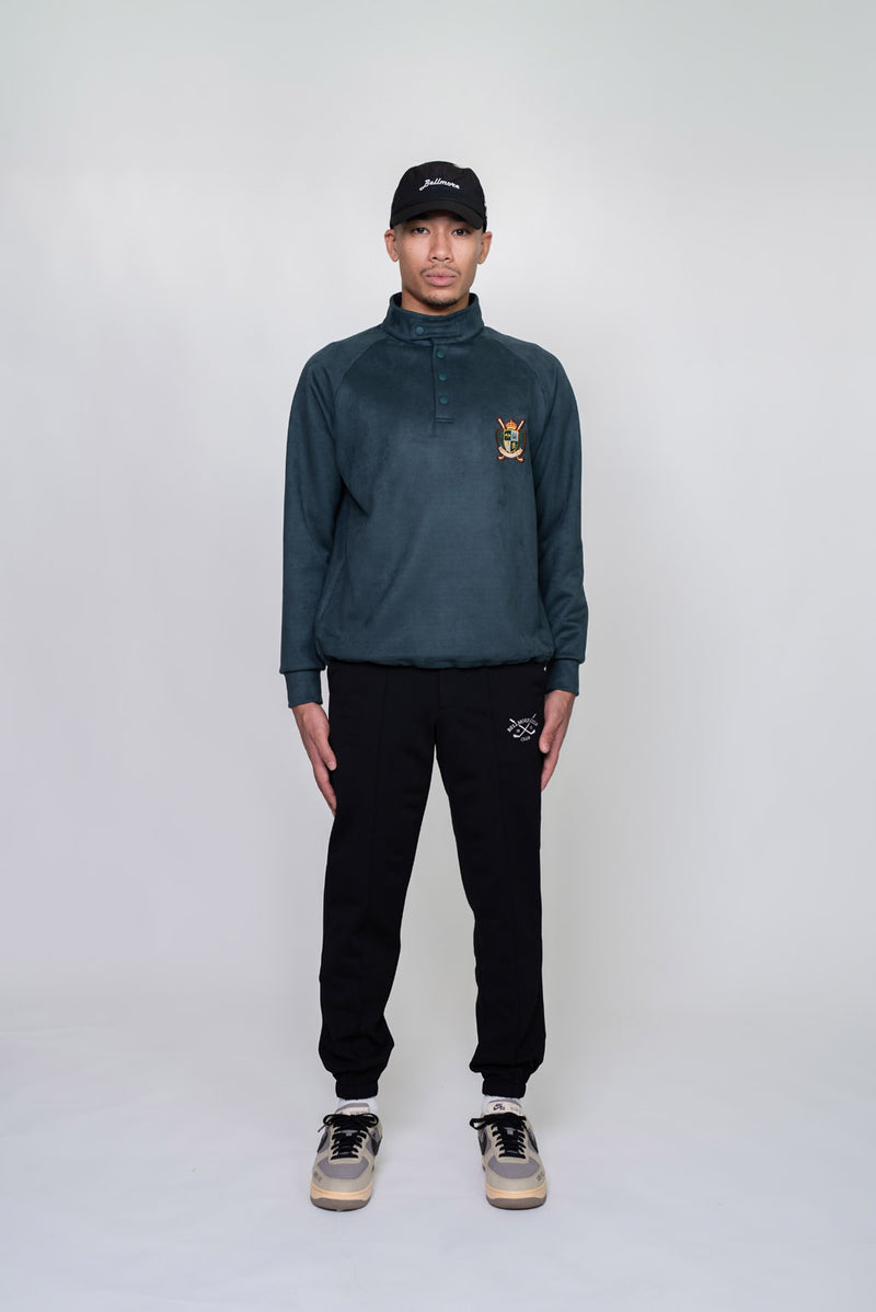 EMBLEM BUTTON L/S MOCKNECK - GREEN