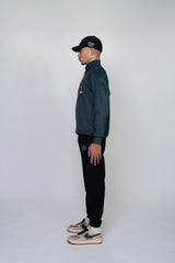EMBLEM BUTTON L/S MOCKNECK - GREEN