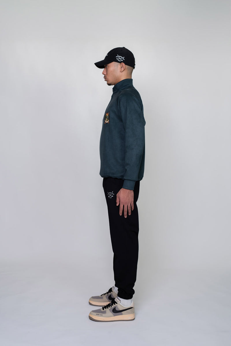 EMBLEM BUTTON L/S MOCKNECK - GREEN