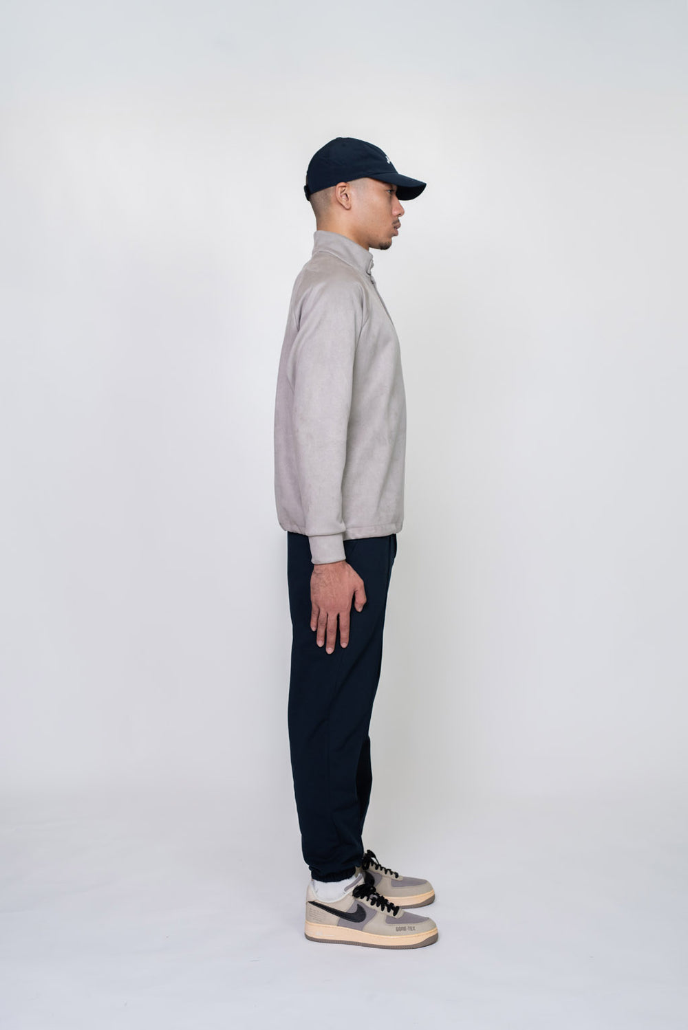 BELLMORE GOLF モックネック LOGO LS MOCKNECK - WHITE – BELLMORE