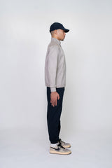 EMBLEM BUTTON L/S MOCKNECK - GREY