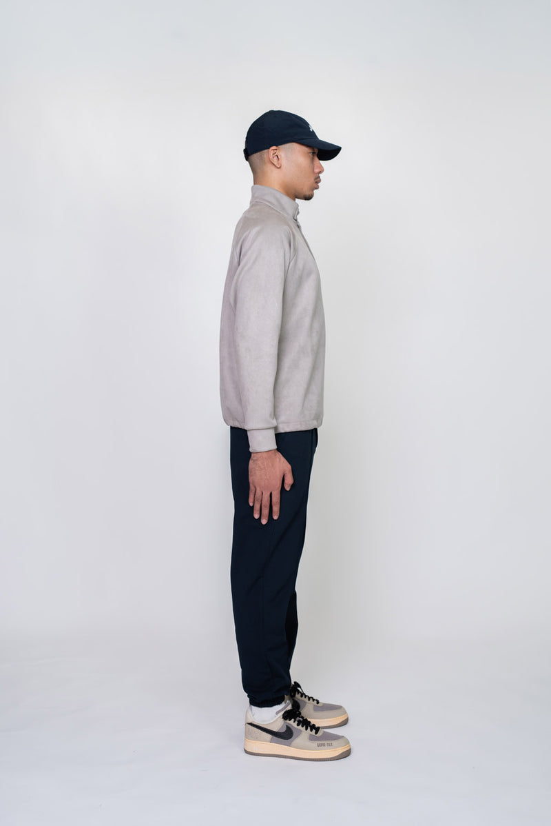 EMBLEM BUTTON L/S MOCKNECK - GREY
