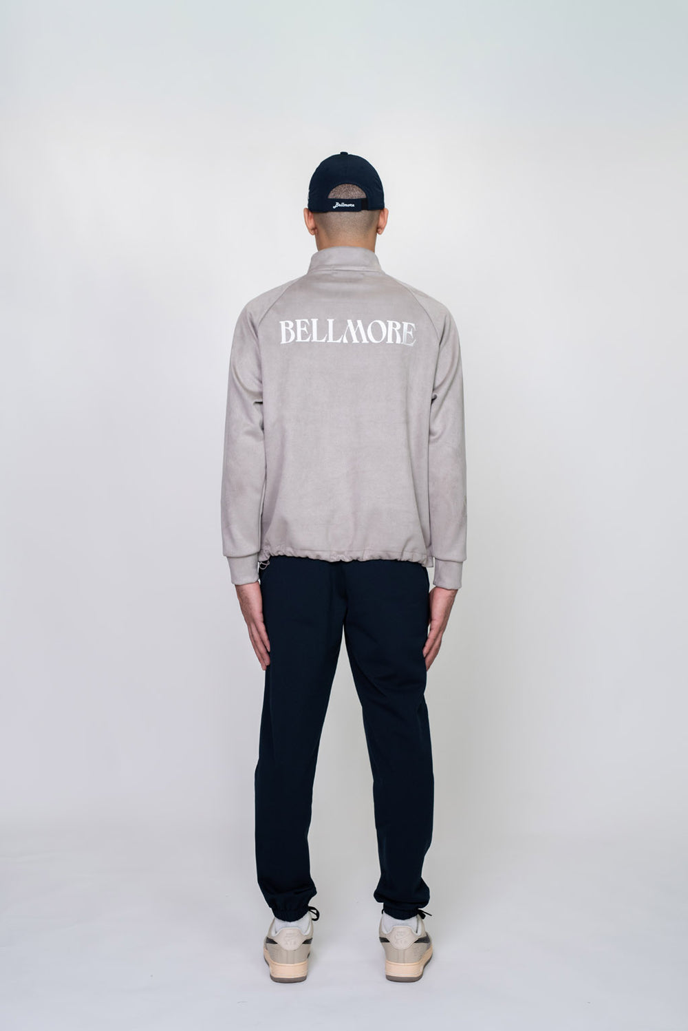 EMBLEM BUTTON L/S MOCKNECK - GREY – BELLMORE