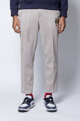 [12月13日発売] FAUX SUEED STRETCH PANTS - GREY