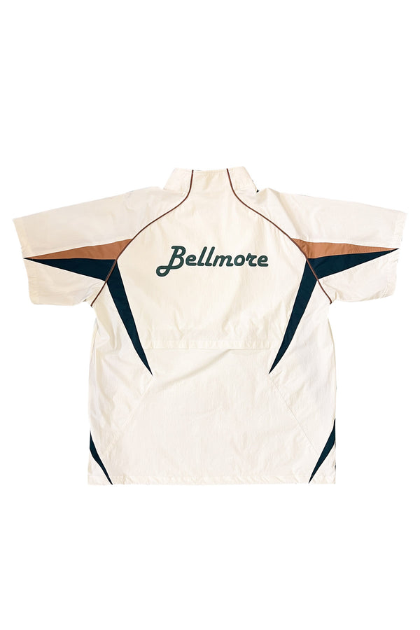 HALF ZIP SS MOCKNECK - CREAM