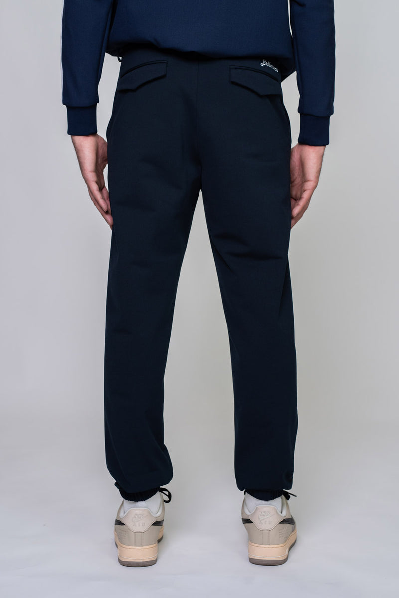 JOGGER TUCK PANTS - NAVY