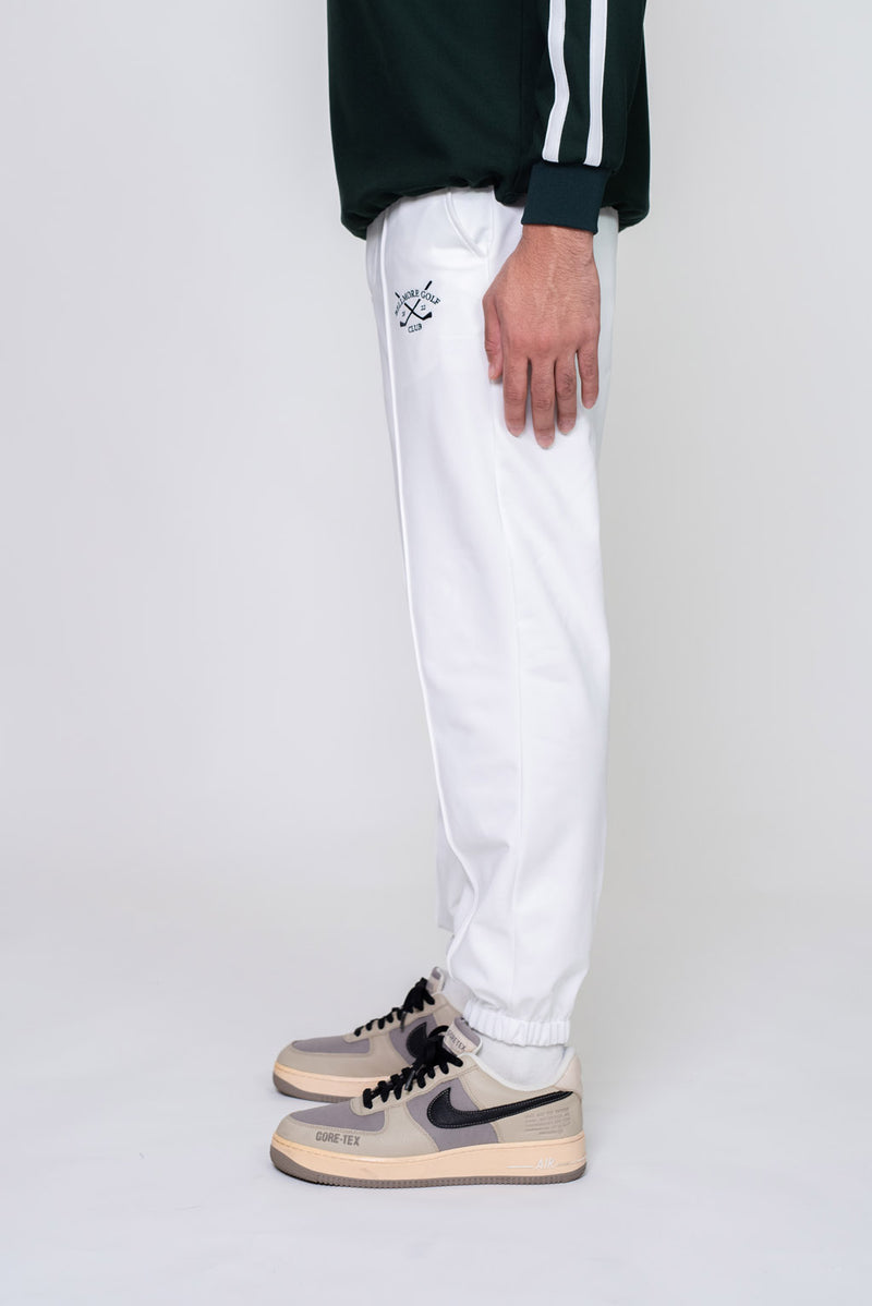 JOGGER TUCK PANTS - WHITE