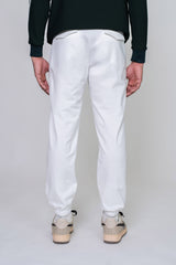 JOGGER TUCK PANTS - WHITE