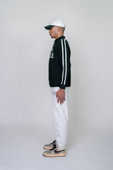 LINE SLEEVE L/S POLO SHIRTS - GREEN