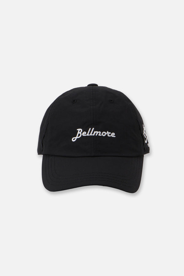 NYLON 6 PANEL CAP - BLACK