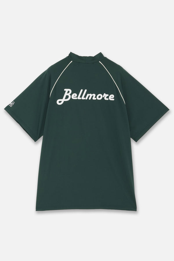 PIPING LOGO S/S MOCK NECK GREEN