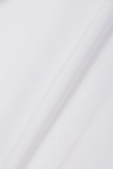 PIPING LOGO S/S MOCK NECK WHITE