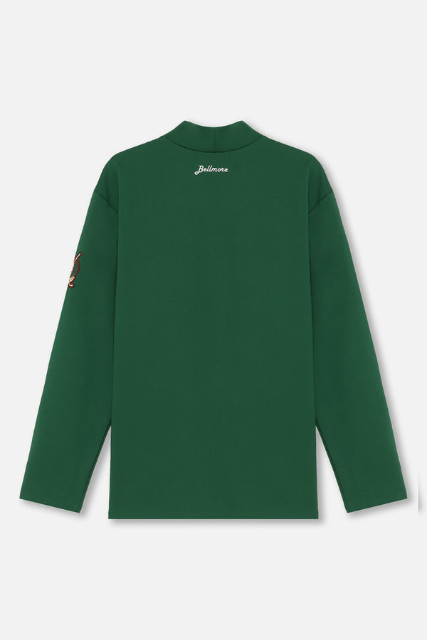 STRETCH LS MOCKNECK - GREEN