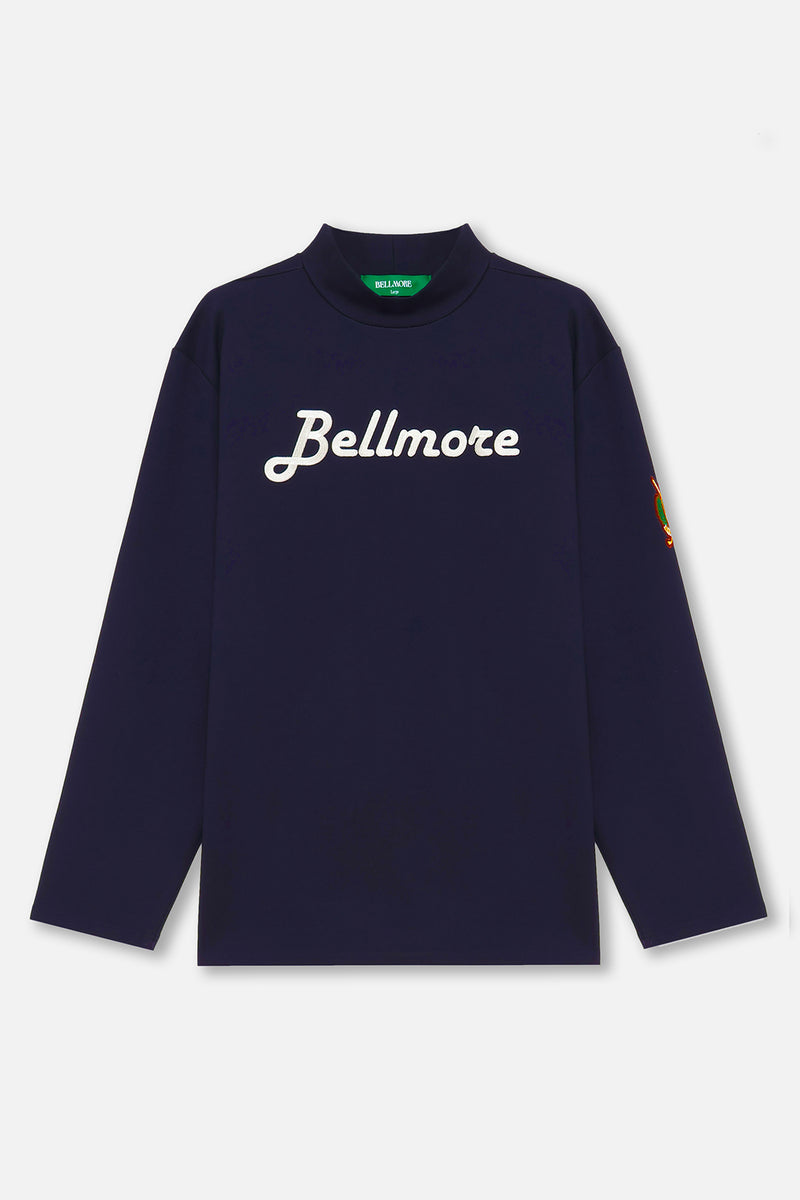 STRETCH LS MOCKNECK - NAVY