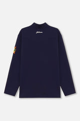 STRETCH LS MOCKNECK - NAVY