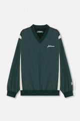 V-NECK NYLON JERSEY - GREEN