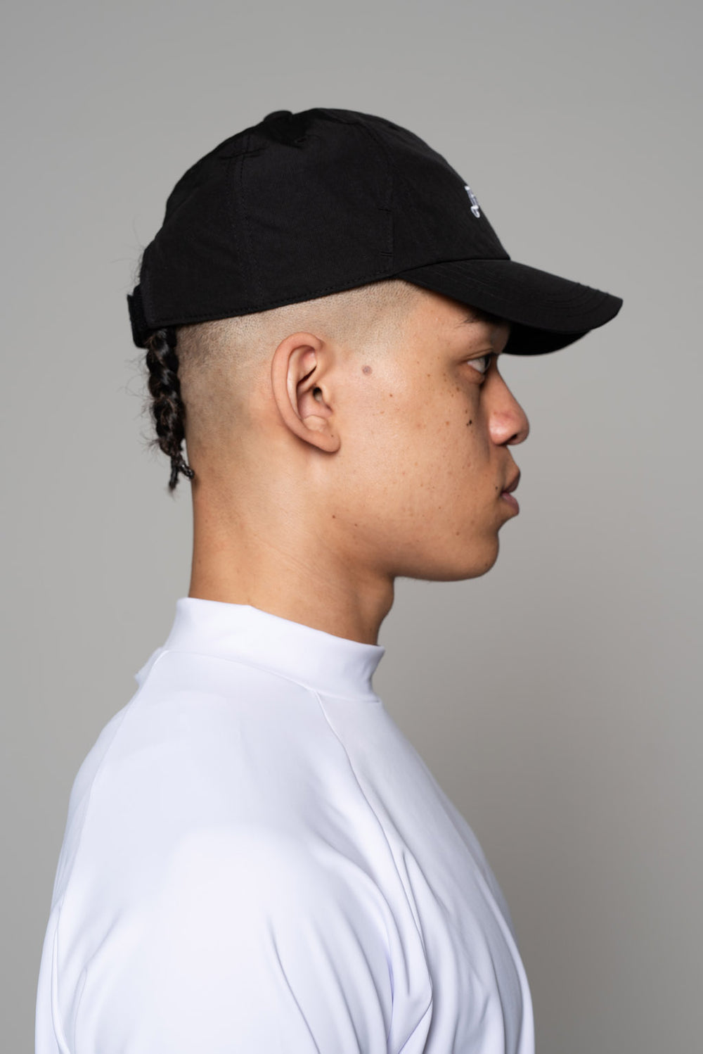 NYLON 6 PANEL CAP - BLACK – BELLMORE