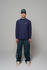 LOGO LS MOCKNECK - NAVY